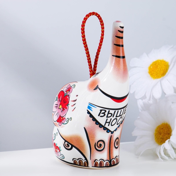 Колокольчик Слоник Выше нос", 10 см 