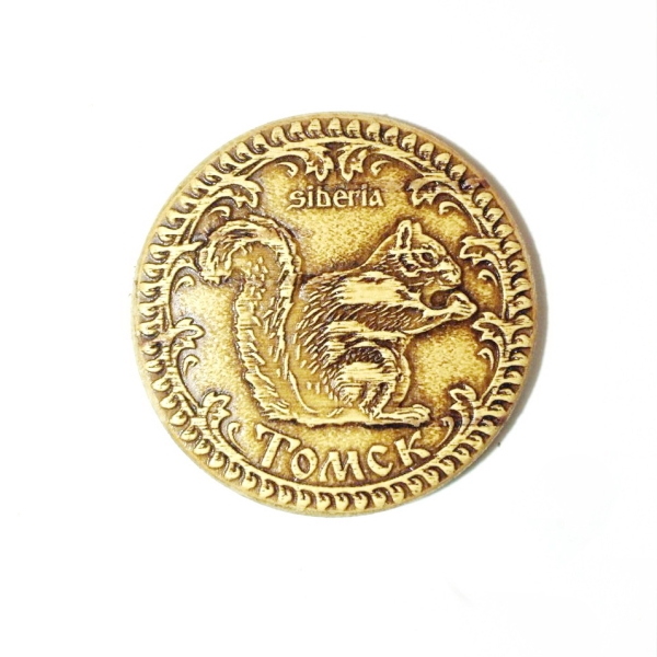 Магнит Томск д.7 Белка, береста