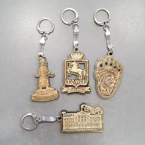 Брелок Томск береста +зерк вставка (ОД)